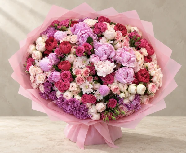 Peonies & Roses