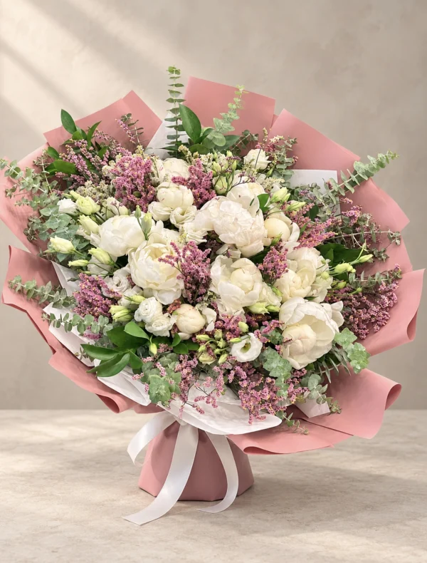 Wax Flower & Roses