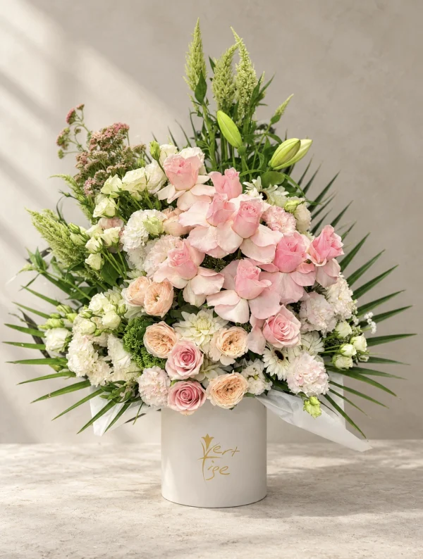 Peach Orchids